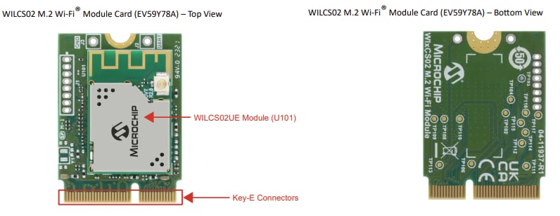 Microchip Technology WILCS02 M.2 Wi-Fi® Module Card